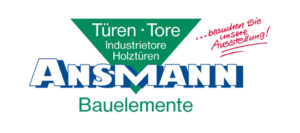 Logo Ansmann mit Ausstellung rot